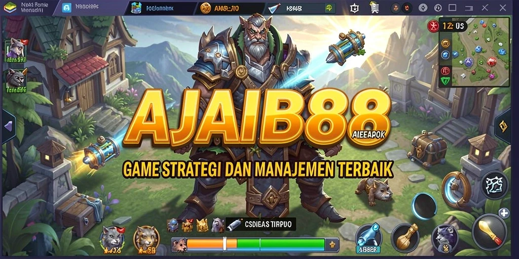 Tampilan gameplay menegangkan dalam AJAIB88 yang penuh strategi.