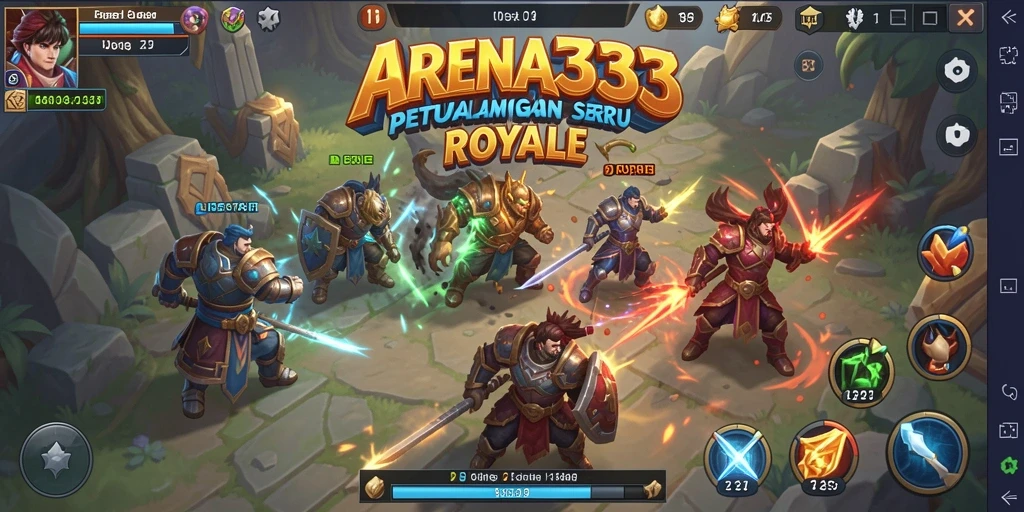 Gameplay seru dan menegangkan di ARENA333 Battle Royale.
