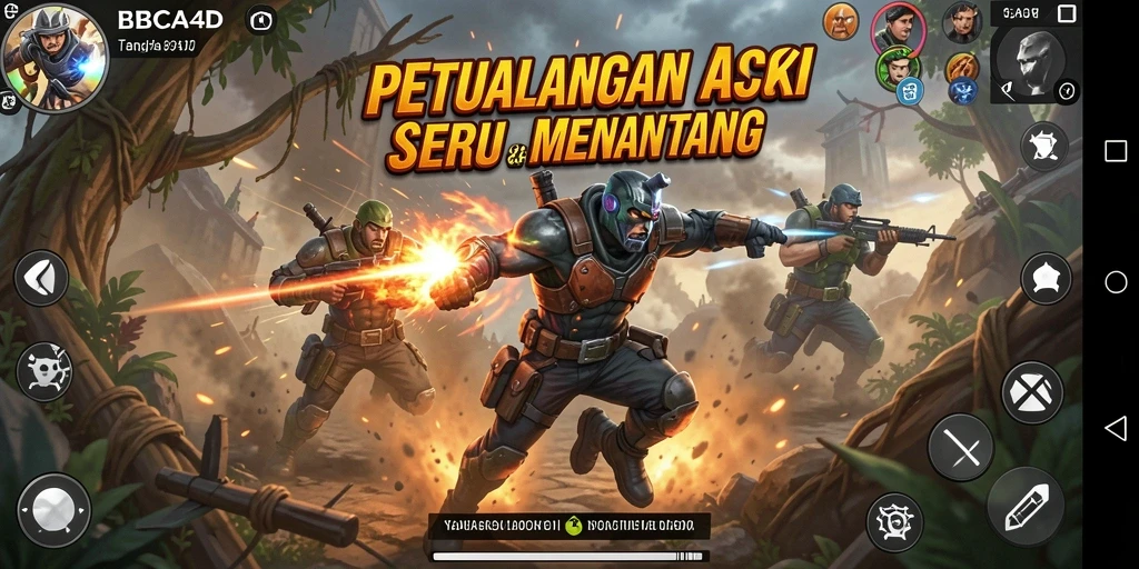 Tampilan gameplay seru dari BBCA4D dengan aksi menegangkan.