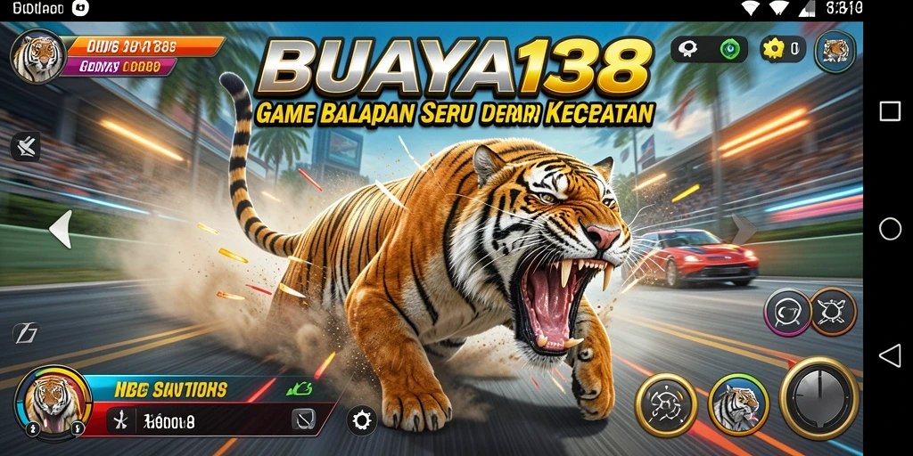 Screenshot gameplay menampilkan momen balapan berpacu di jalanan yang menegangkan.