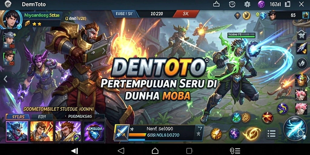 Gameplay mendebarkan dengan aksi seru di DENTOTO.