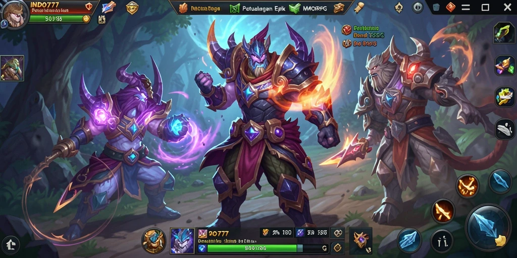 Tampilan gameplay seru di dunia INDO777 yang penuh petualangan.
