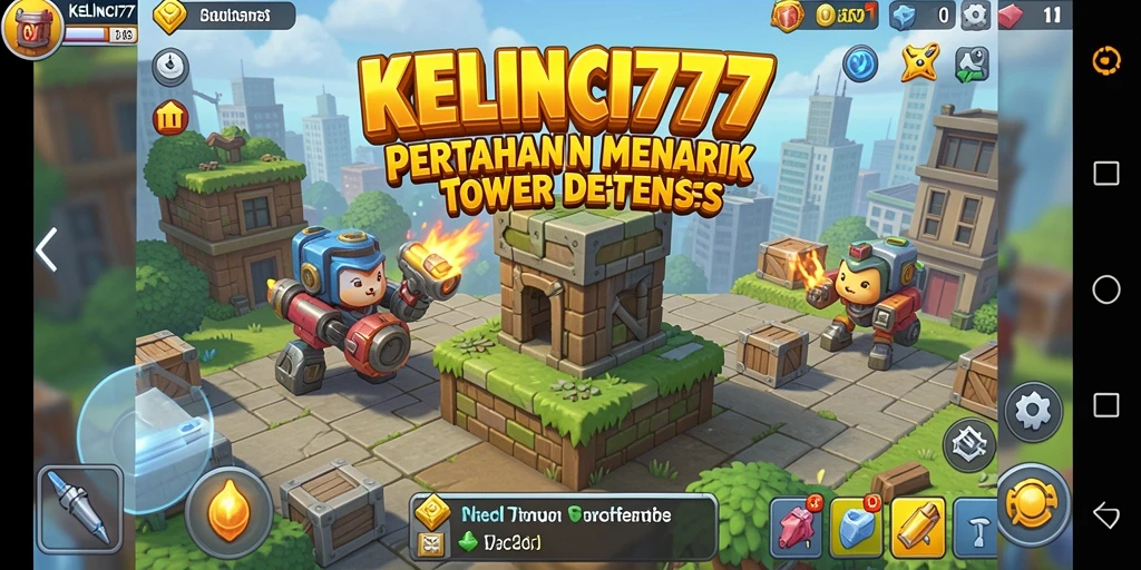Tampilan gameplay KELINCI777 di dunia Tower Defense yang seru.