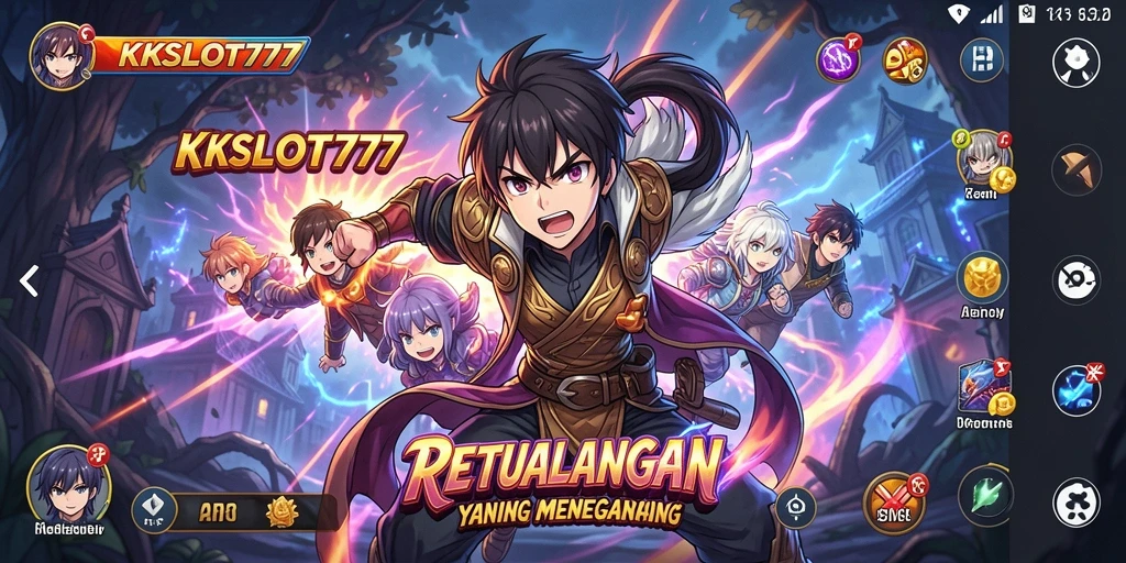 Screenshot KKSLOT777 menampilkan aksi seru dalam dunia Anime.