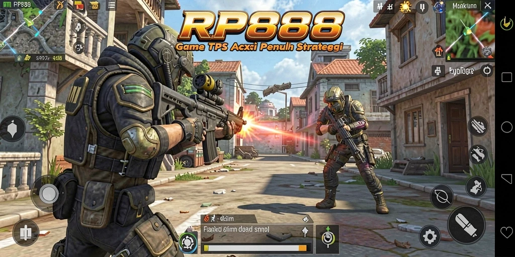 Tampilan gameplay menegangkan di RP888 dengan aksi seru.