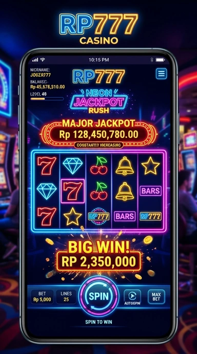 Tampilan aplikasi terbaru yang tersedia di rp777.
